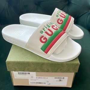 Brand New Authentic Kids Gucci Slides